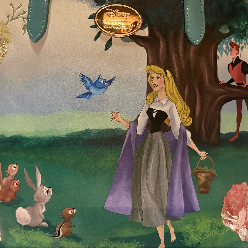 Disney Tote Bag with Princess and Forest Scene